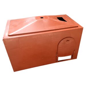 REFUGIO TERMICO (MATERIAL BMC) INCUBADORA PARA LECHONES NARANJA (103L*60A*69ALT)