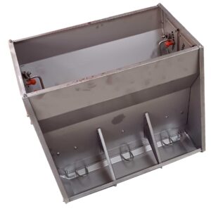 COMEDERO PARA LECHONES AUTOMATICO ACERO INOX 6 HUECOS (DOBLE)