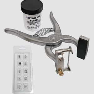 KIT TATUADOR  (INCLUYE TINTAS NEGRA Y AGUJAS DE LETRAS)