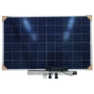 BOMBA DE AGUA SOLAR SUMERGIBLE 24V 550W PANEL